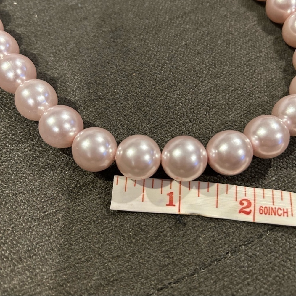 Pale Pink Faux Pearl Necklace by Stephan & Co. - Picture 8 of 8